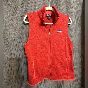 Women’s Patagonia Better Sweater medium Vest in red